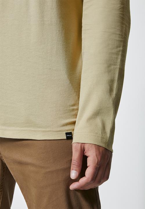 Superbalist - Milan long sleeve roll neck tee - stone