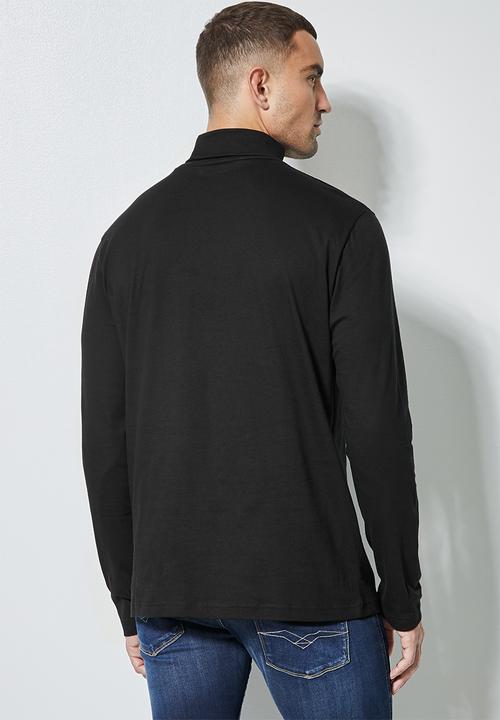 Superbalist - Milan long sleeve roll neck tee - black