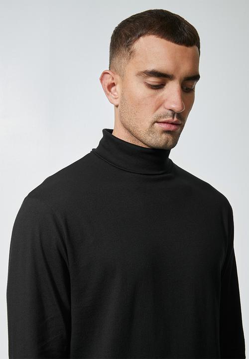 Superbalist - Milan long sleeve roll neck tee - black