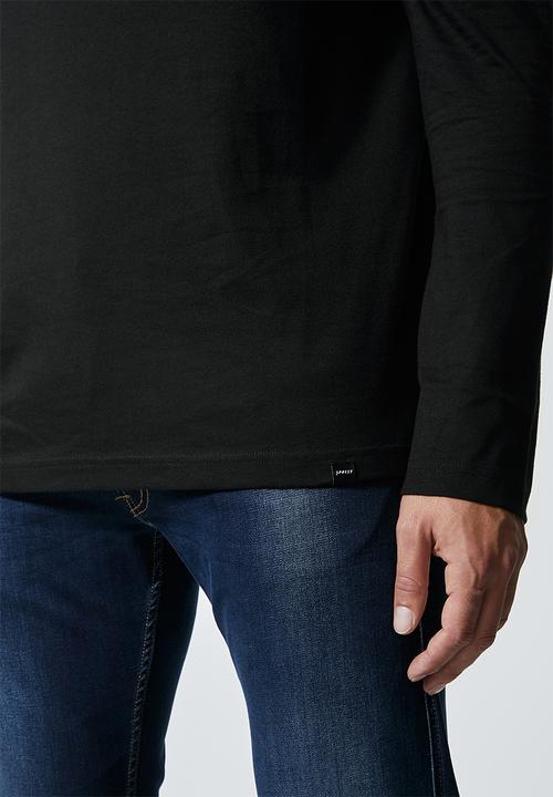 Superbalist - Milan long sleeve roll neck tee - black
