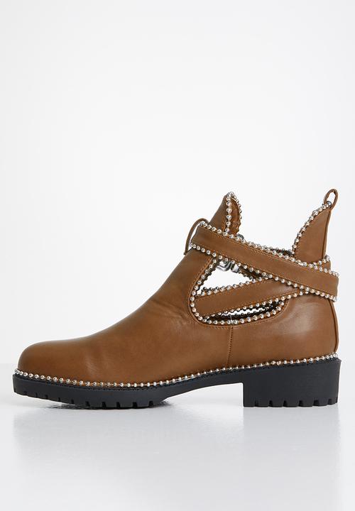 Footwork - Corinna studded ankle boot - taupe
