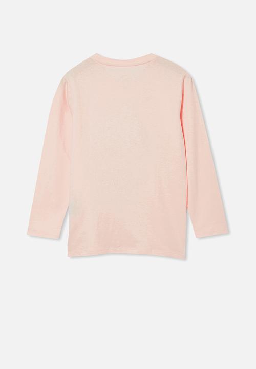 Cotton On - Stevie long sleeve embellished tee - pink