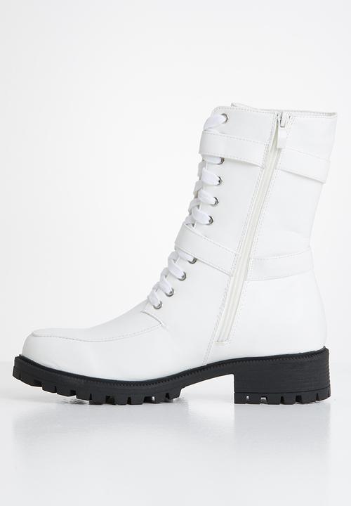 Footwork - Arco biker boot - white