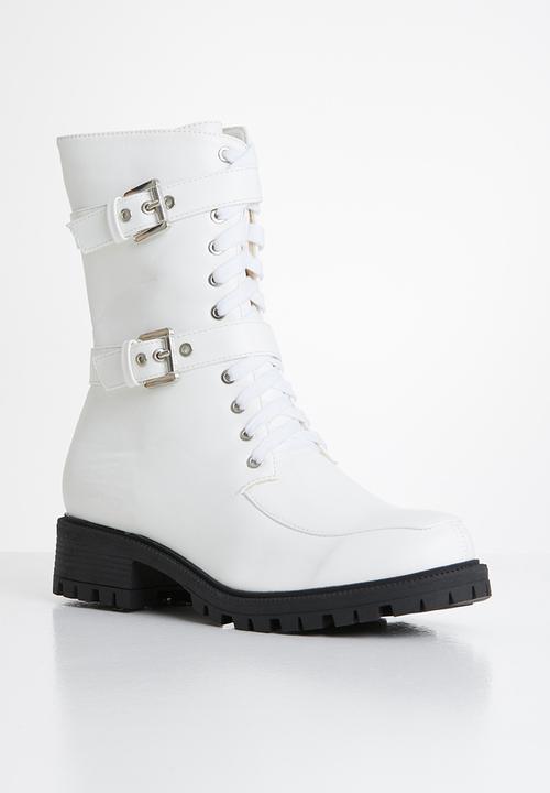 Footwork - Arco biker boot - white