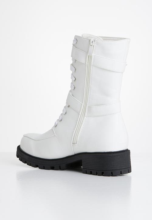 Footwork - Arco biker boot - white