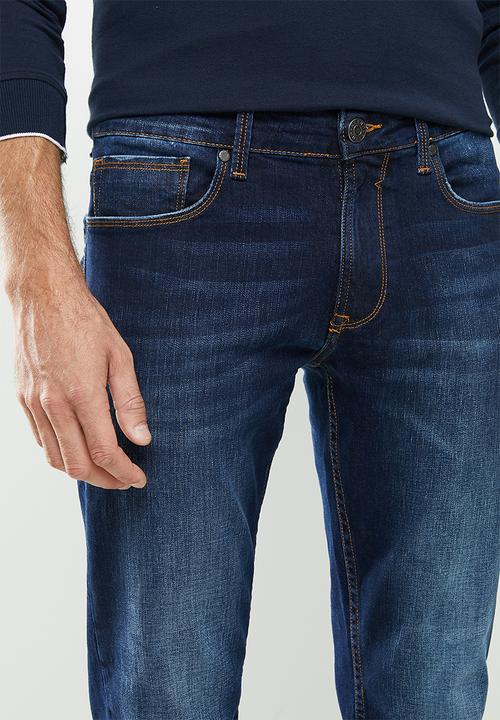 GUESS - Slim straight stretch denim - dark wash