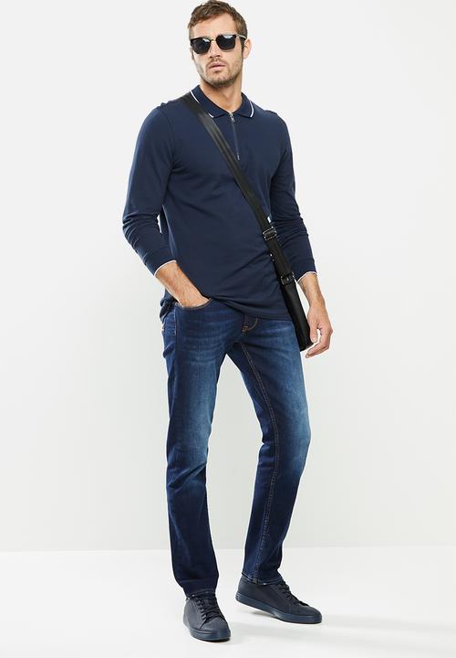 GUESS - Slim straight stretch denim - dark wash