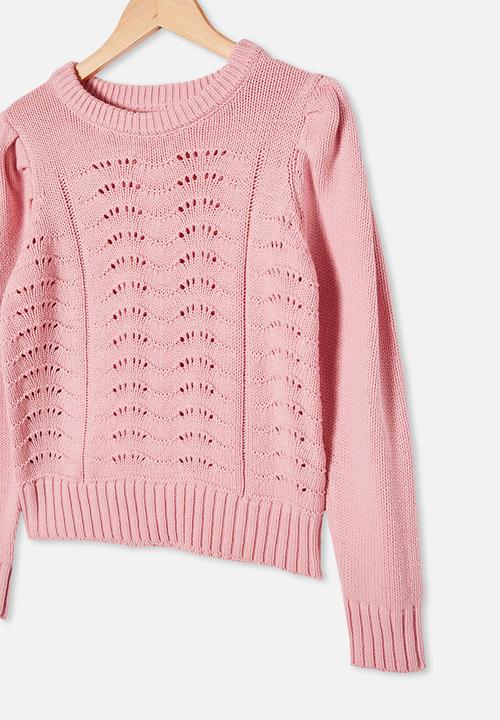 Free by Cotton On - Darla puff sleeve knit jumper - marshmallow