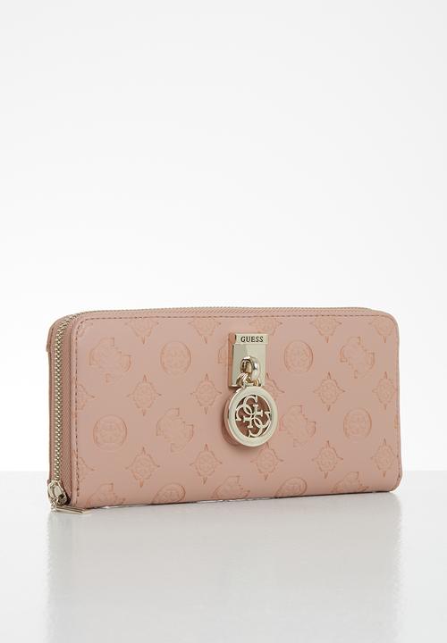 GUESS - Ninnette slg large zip around - pink