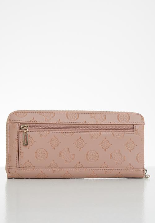 GUESS - Ninnette slg large zip around - pink