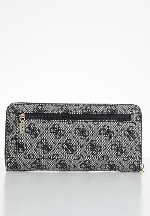 GUESS - Sosie slg large zip around - black