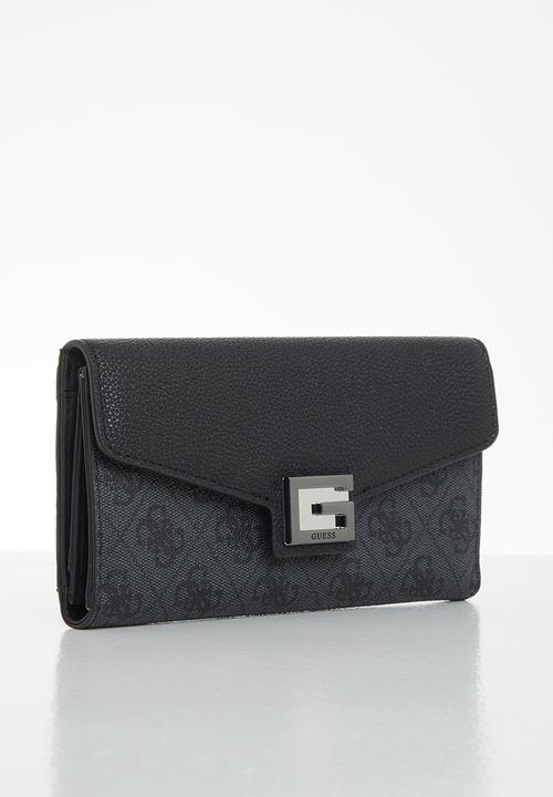 GUESS - Valy slg multi clutch - charcoal