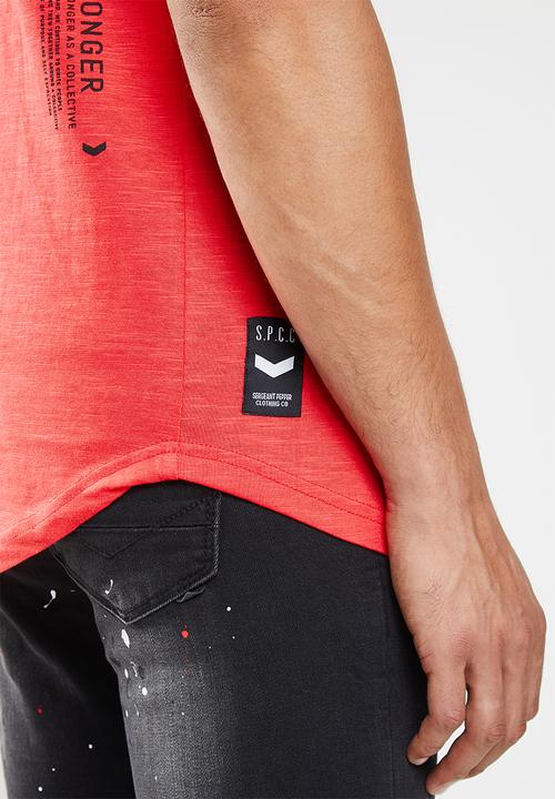 S.P.C.C - Cheshire scooped hem tee - red