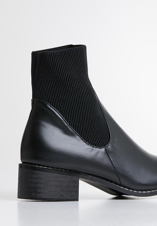 Footwork - Katerina sock boot - black