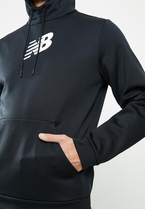 New Balance  - Tenacity fleece hoodie print - black