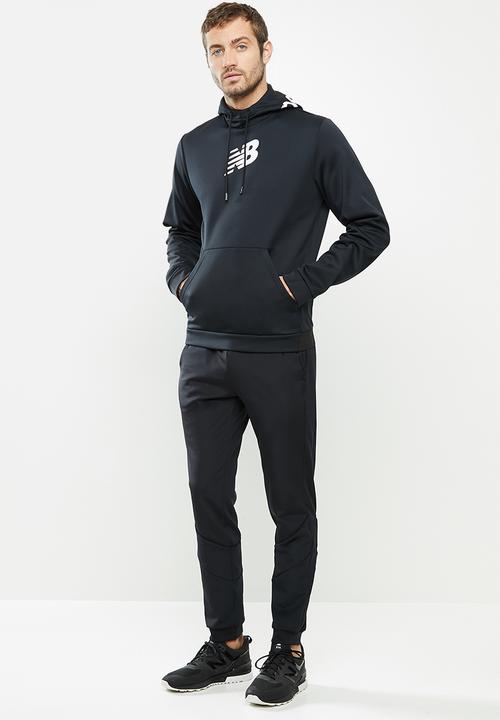 New Balance  - Tenacity fleece hoodie print - black