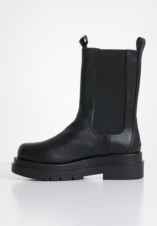 Footwork - Ascot mid calf chelsea - black