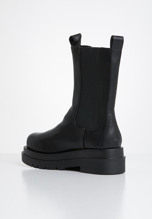 Footwork - Ascot mid calf chelsea - black