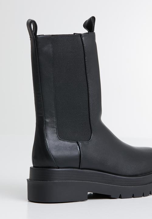 Footwork - Ascot mid calf chelsea - black