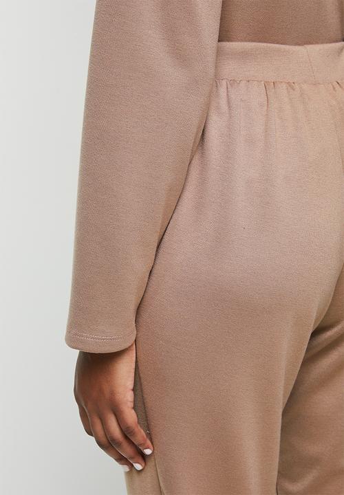 edit - Pull on ponti knit trouser - beige