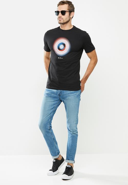 Ben Sherman - Holo target tee - black