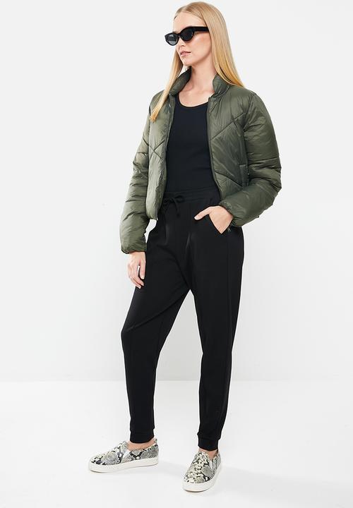 Jacqueline de Yong - Timber short padded jacket - green