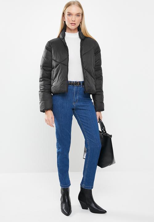 Jacqueline de Yong - Timber short padded jacket - black