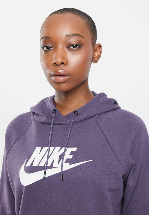Nike - Nsw essential hoodie hbr -  purple & white 