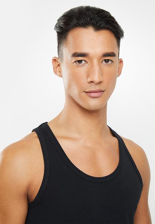 Jockey - Modal 1 pack plain cotton stretch vest - black