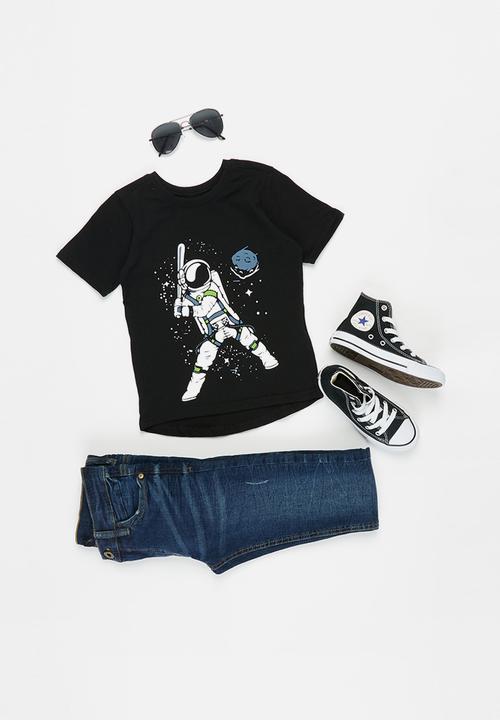 Pop Candy - Younger boys styled tee - black