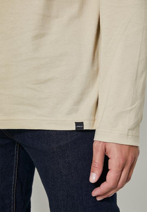 Superbalist - 2-pack milan long sleeve neck tee - charcoal & stone