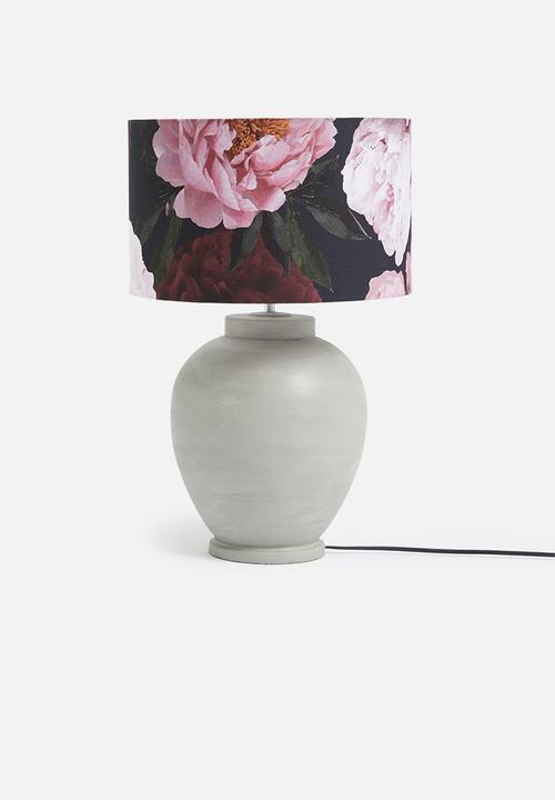 Sixth Floor - Botanic printed lampshade - multi