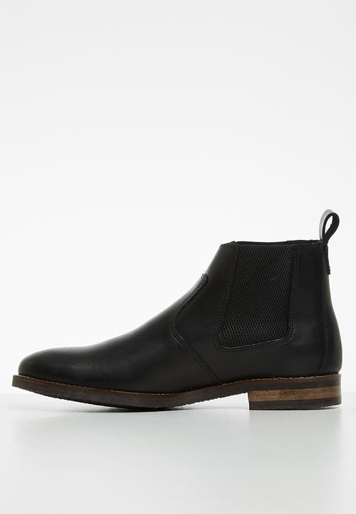 Superbalist - Jeffe leather chelsea boot - black