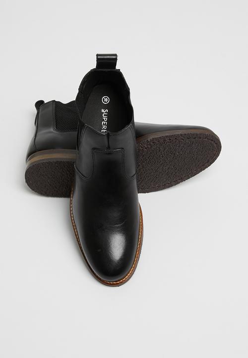 Superbalist - Jeffe leather chelsea boot - black
