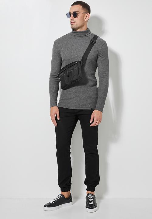 Superbalist - Cade slim cuffed jeans - black rinse