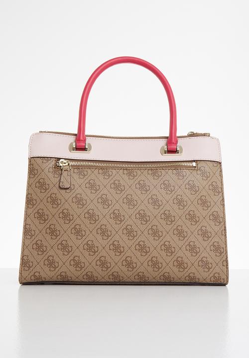 GUESS - Sosie status satchel - brown
