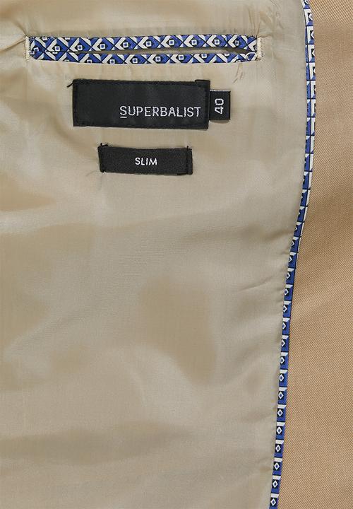 Superbalist - Regent slim fit blazer - wool touch khaki