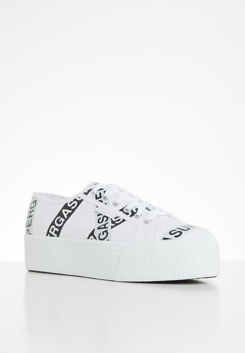 SUPERGA - 2790 letter tape - white grey ash