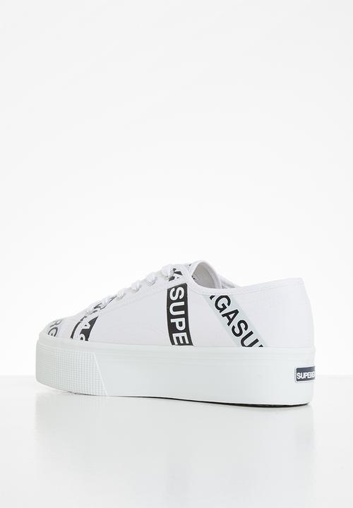 SUPERGA - 2790 letter tape - white grey ash