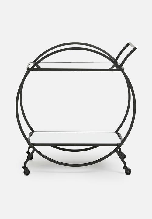 Sixth Floor - Pearl drinks trolley - black