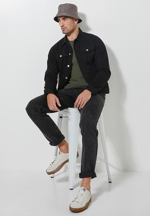 Superbalist - San fran demin trucker - black
