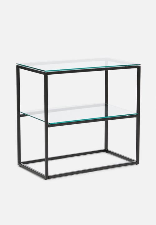 Sixth Floor - Cilla 2-layer side table - black