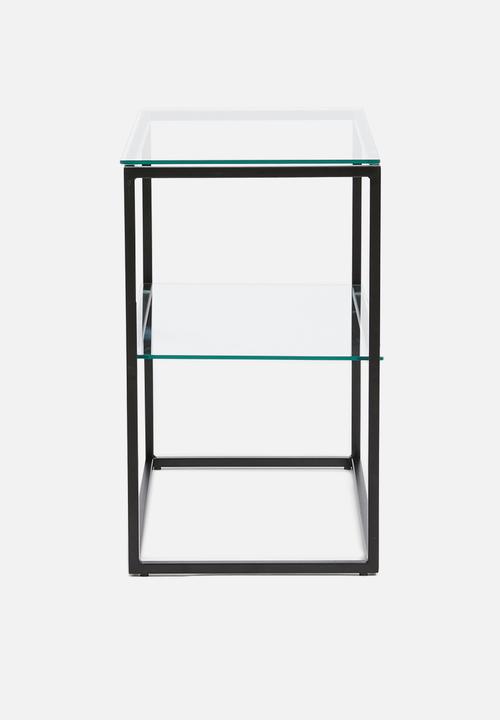 Sixth Floor - Cilla 2-layer side table - black