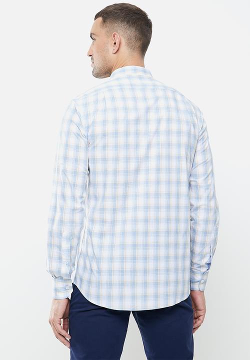 POLO - Luis check signature long sleeve shirt - yellow