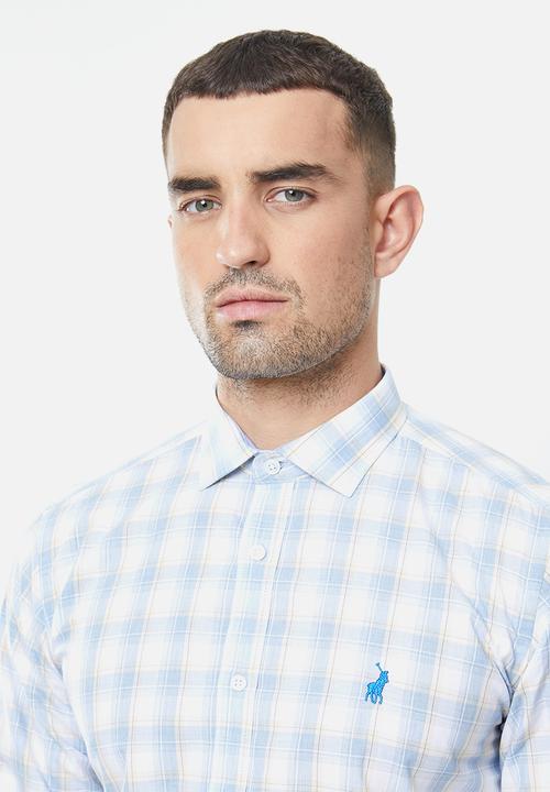 POLO - Luis check signature long sleeve shirt - yellow