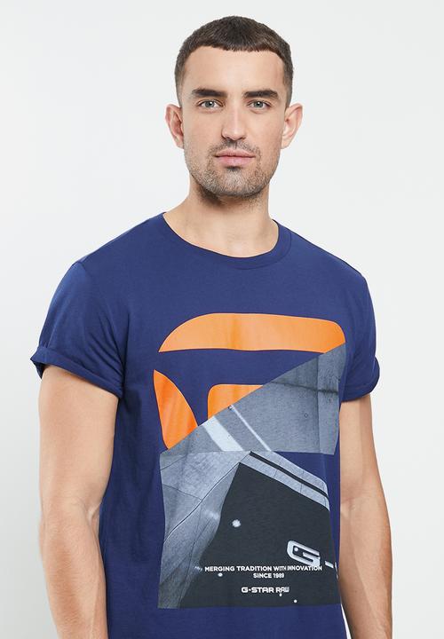 G-STAR - Zb shelo graphic 2 r t s\s - cobalt