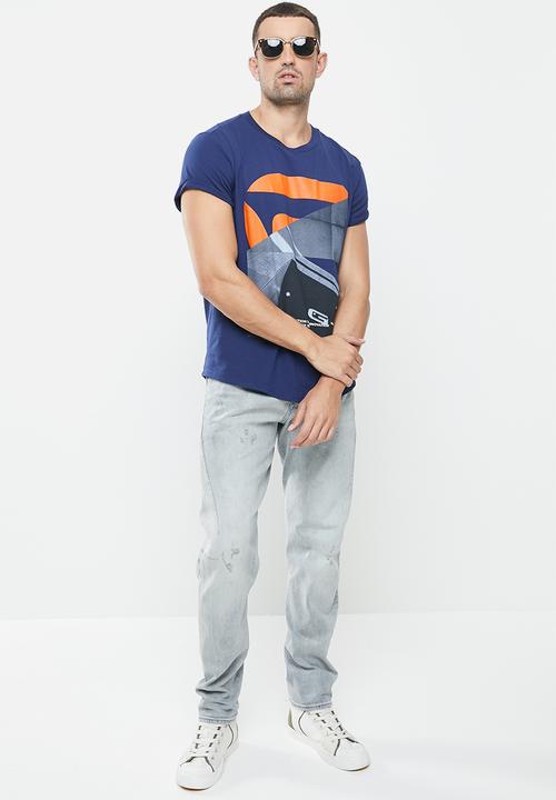 G-STAR - Zb shelo graphic 2 r t s\s - cobalt
