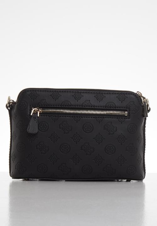 GUESS - Ninnette dbl zip crossbody - black