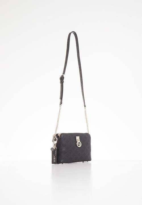 GUESS - Ninnette dbl zip crossbody - black