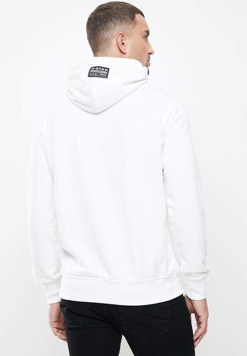 G-STAR - Originals hooded long sleeve sweat - milk
